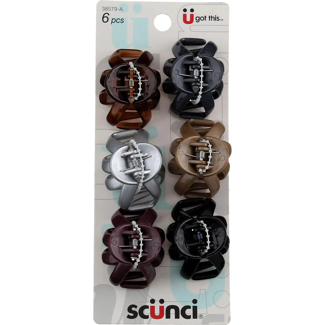 Scunci Beauty Octopus Jaw Size 6pk Scunci Efforless Beauty 4cm Octopus Jawclips 6 Pack