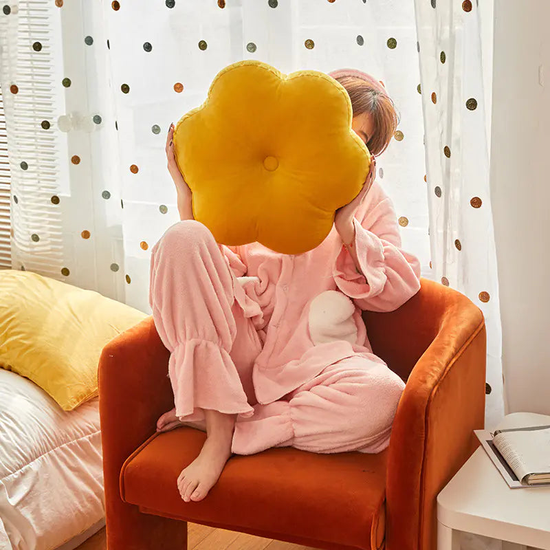 Soft Flower Cushion for Home Sofa