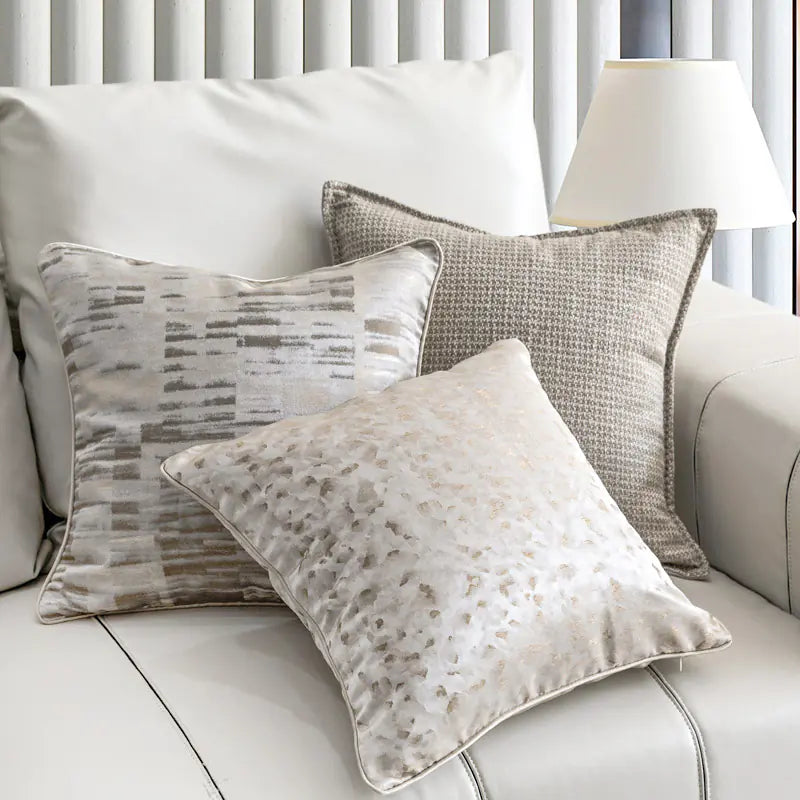 Modern Simple Jacquard Sofa Cushion Pillow