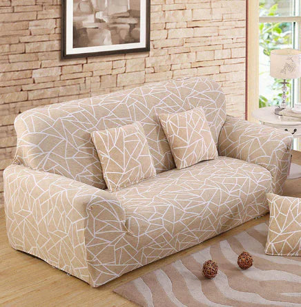Geometric Stretch Sofa Cover, Elastic Sofa Slipcover