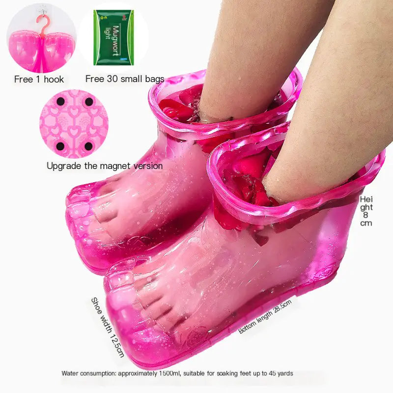 Foot Spa Slippers with Massage Feature