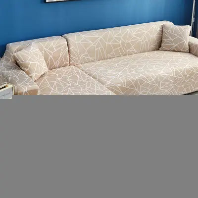 Geometric Stretch Sofa Cover, Elastic Sofa Slipcover