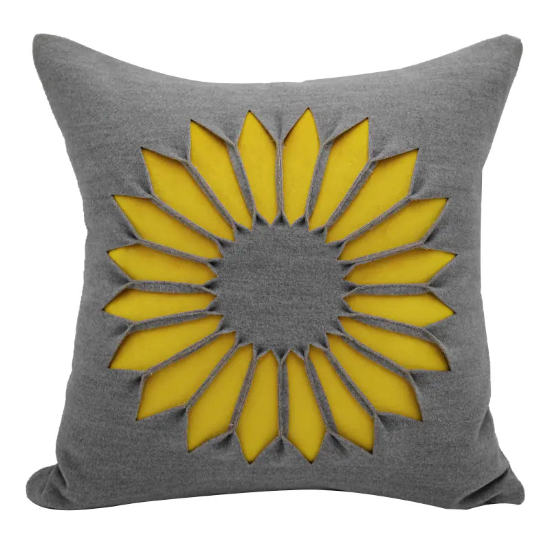 Modern Minimalist Sunflower Sofa Pillow Cover