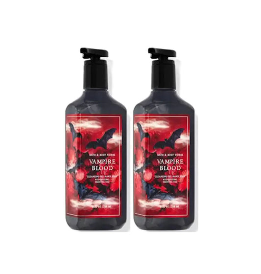 Bath & Body Works Vampire Blood Cleansing Gel Hand Soap 2 Pack 8 oz. (Vampire Blood)