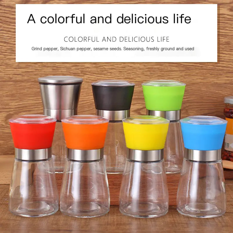 Pepper Grinder, Kitchen Utensils, Glass Bottle