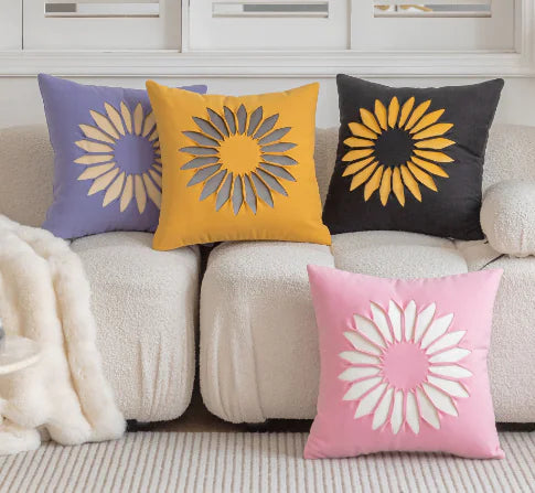 Modern Minimalist Sunflower Sofa Pillow Cover