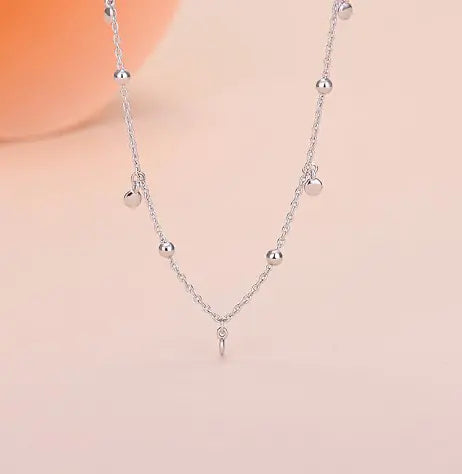 Double Layer Shiny Pearl Bracelet in Silver Fashion